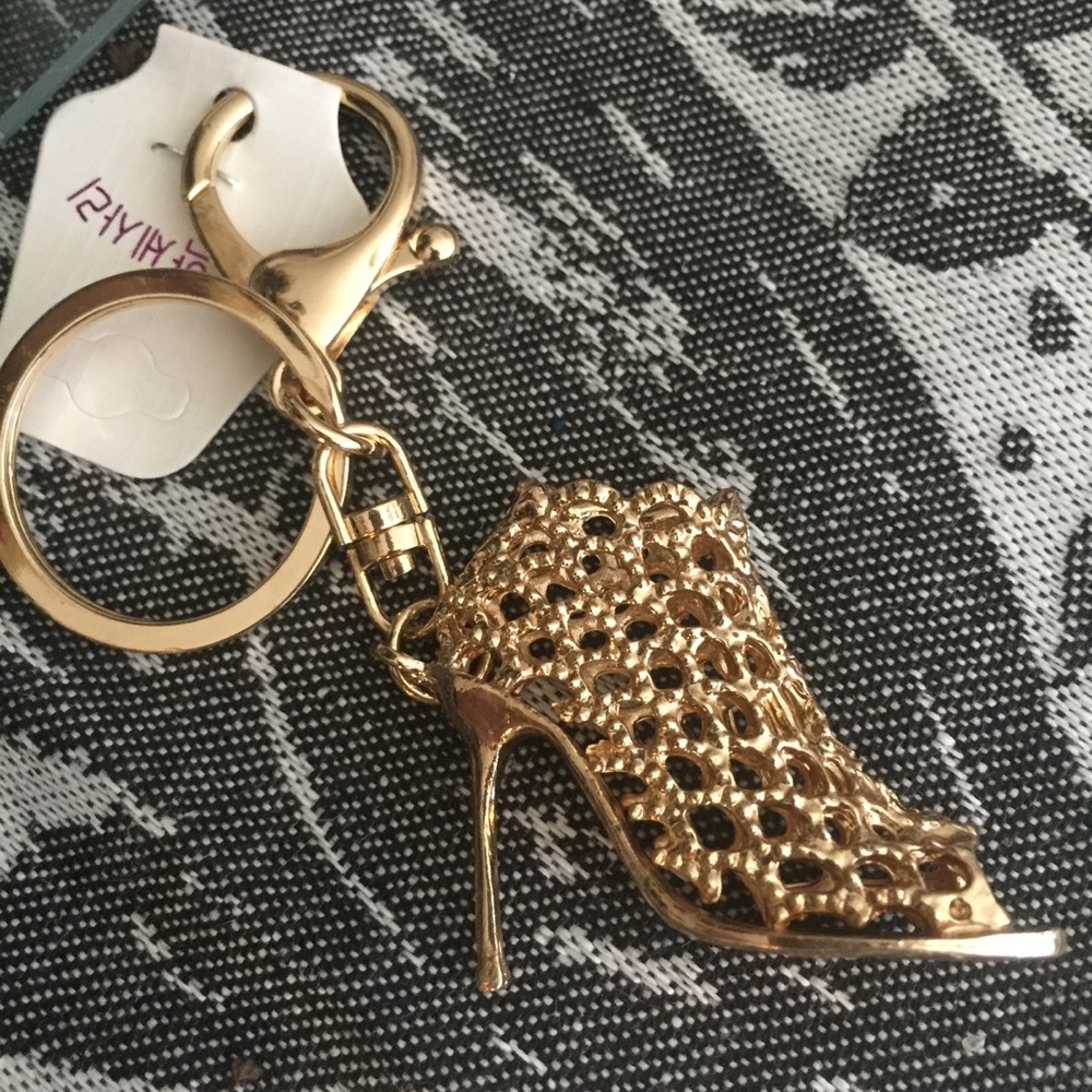 Key Chain/ Purse Charm- Mini Shoe- Gold Tone -NWT - Picture 5 of 9